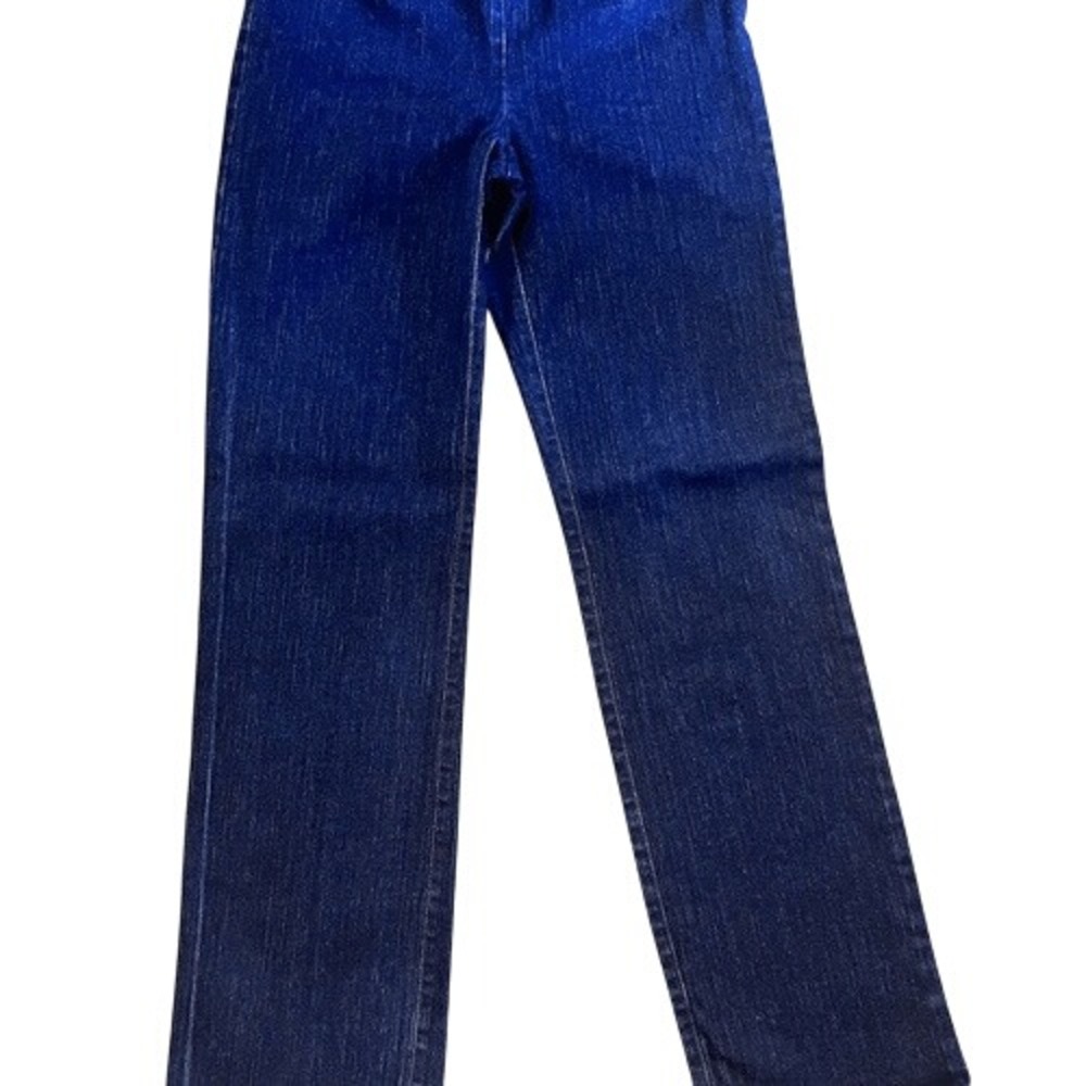 Ann Taylor Vintage High Waist‎ Side Zip Straight Leg Blue Jeans Size 2 90s Y2K